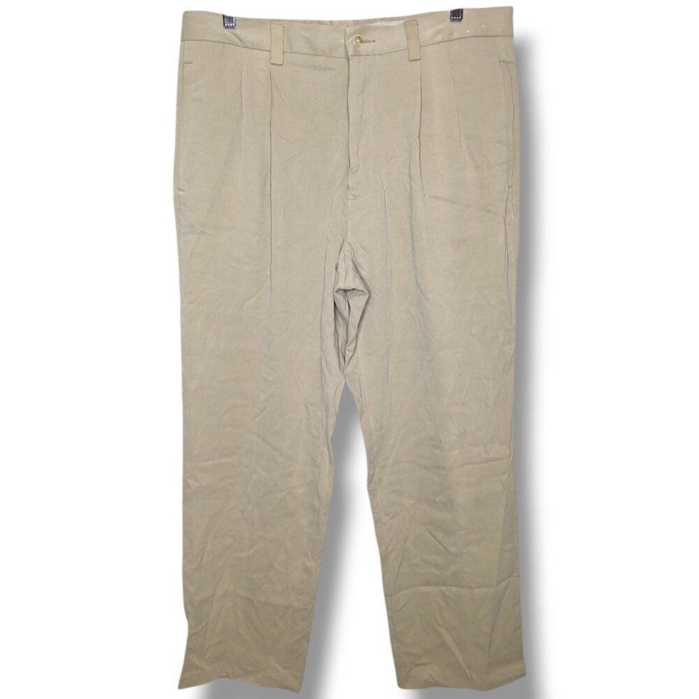 Tommy Bahama Men's Classic Beige/Khaki Dress Pants SILK!